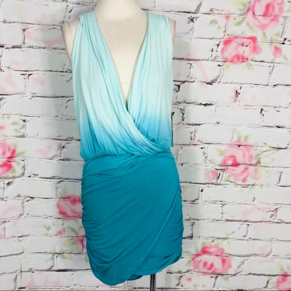 Young fabulous & broke Stacey turquoise ombré dres - Picture 3 of 8